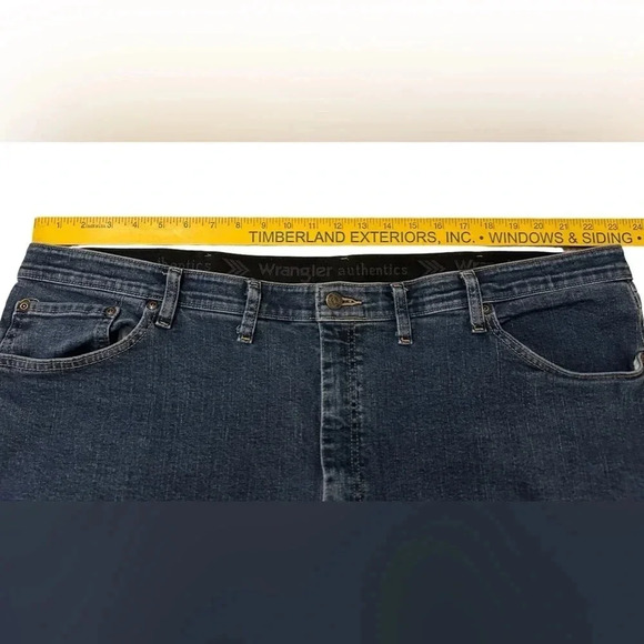 Wrangler Jeans Mens Big & Tall 46 X 30 blue straight denim cotton heavy duty EUC - Picture 6 of 8